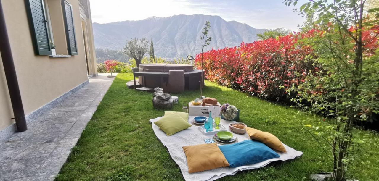 Magic Garden With Jacuzzi-Pool And Luxury Lake Como View لينّو المظهر الخارجي الصورة